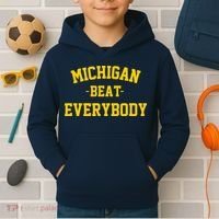Michigan Beat Everybody National Champs Kids Hoodie thumb 2