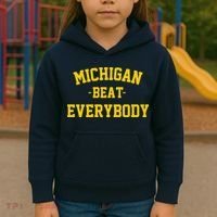 Michigan Beat Everybody National Champs Kids Hoodie thumb 3
