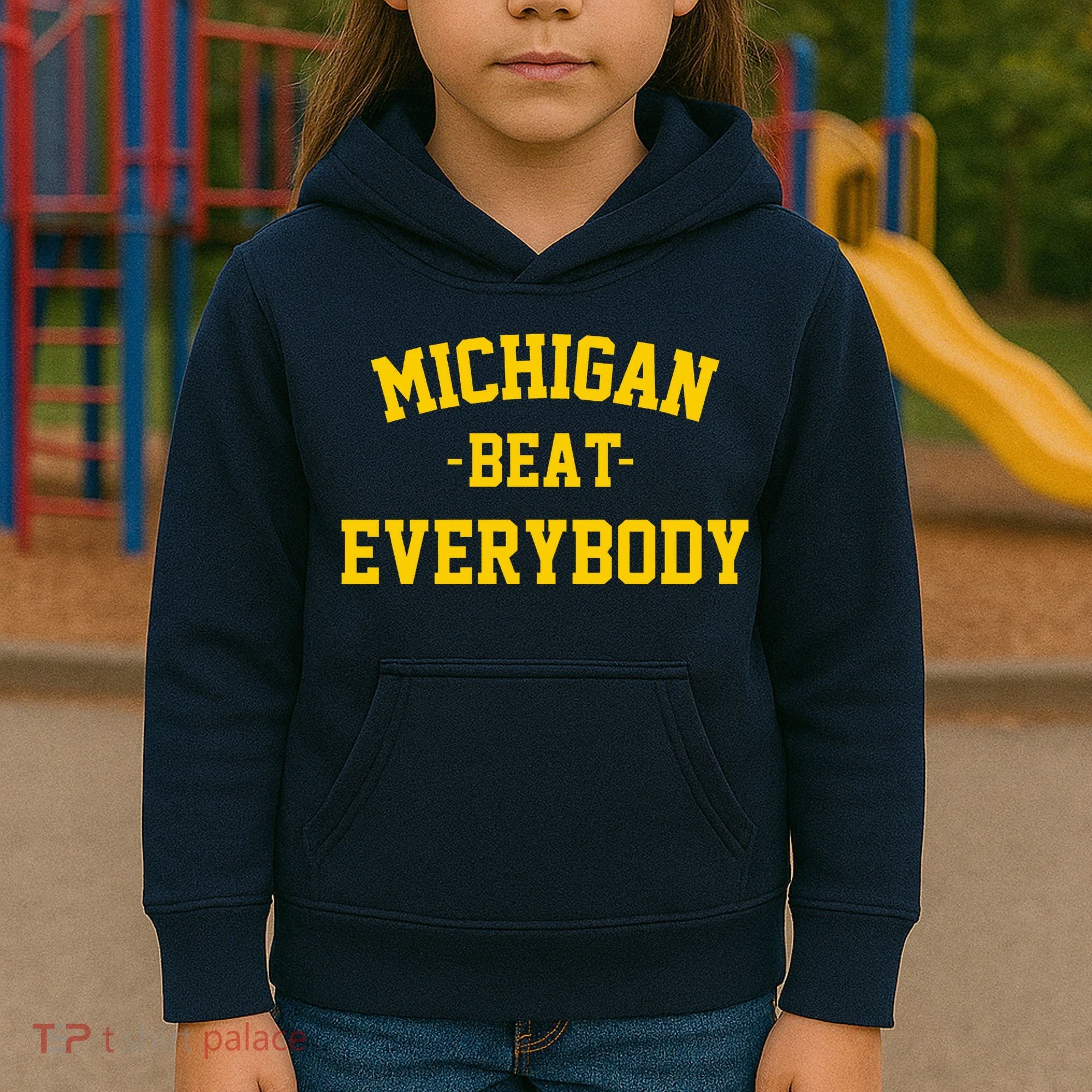 Michigan Beat Everybody National Champs Kids Hoodie