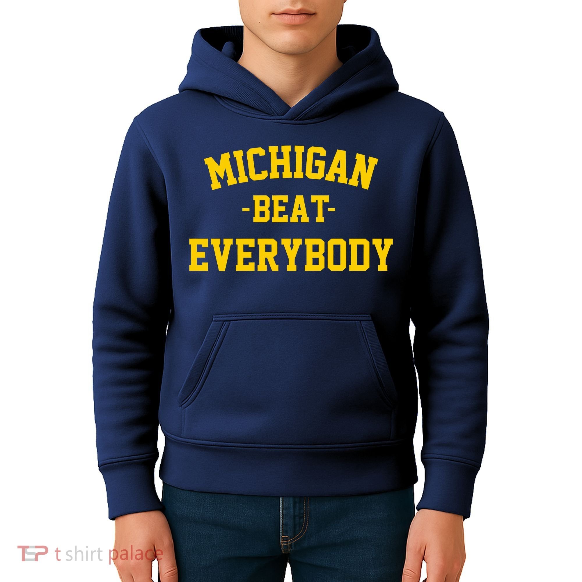 Michigan Beat Everybody National Champs Kids Hoodie