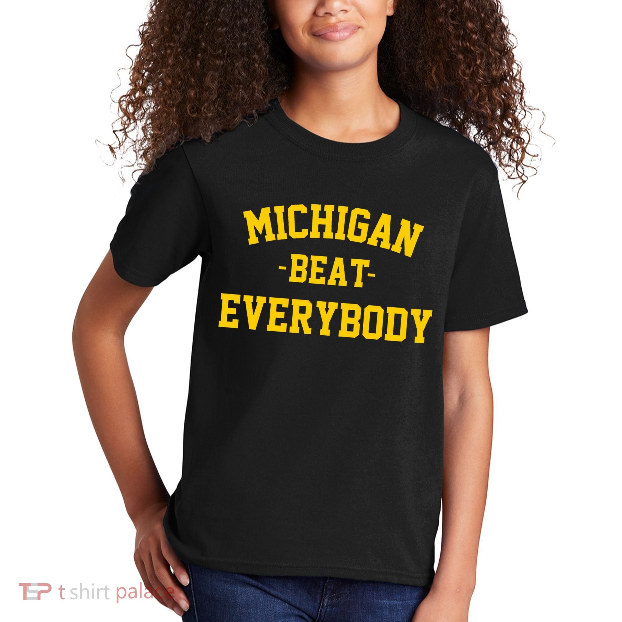Michigan Beat Everybody National Champs Kids T-Shirt