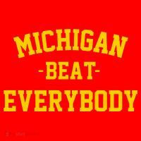 Michigan Beat Everybody National Champs Santa Hat thumb 1