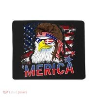 Merica Bald Eagle Mullet 4th Of July American Flag Patriotic Mousepad thumb 0