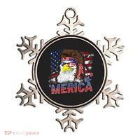 Merica Bald Eagle Mullet 4th Of July American Flag Patriotic Ornament thumb 0