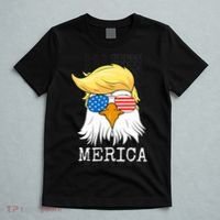 Merica Bald Eagle 4th of July Trump American Flag Funny Gift T-Shirt thumb 5