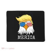 Merica Bald Eagle 4th of July Trump American Flag Funny Gift Mousepad thumb 0