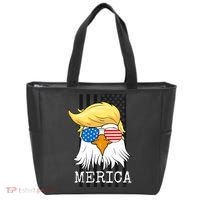 Merica Bald Eagle 4th of July Trump American Flag Funny Gift Tote Bag thumb 0