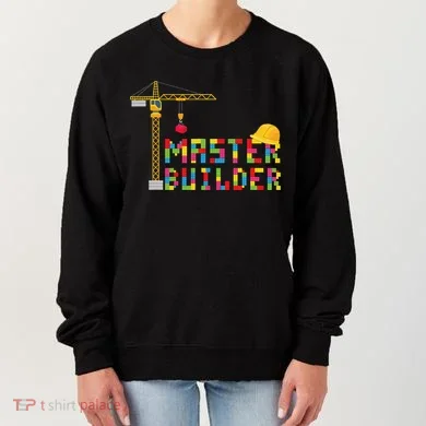Master Builder Engineer Construction Building Bricks Blocks Women's Sweatshirt