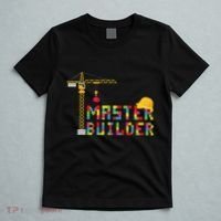 Master Builder Engineer Construction Building Bricks Blocks T-Shirt thumb 5