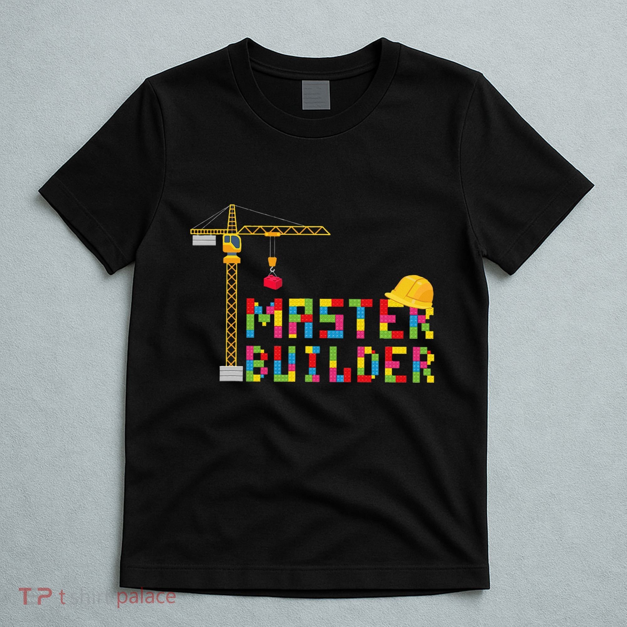 Master Builder Engineer Construction Building Bricks Blocks T-Shirt