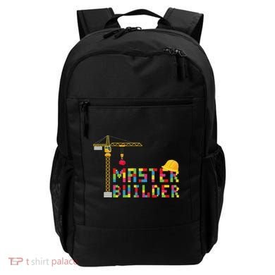 Master Builder Engineer Construction Building Bricks Blocks Backpack