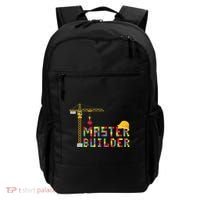 Master Builder Engineer Construction Building Bricks Blocks Backpack thumb 0