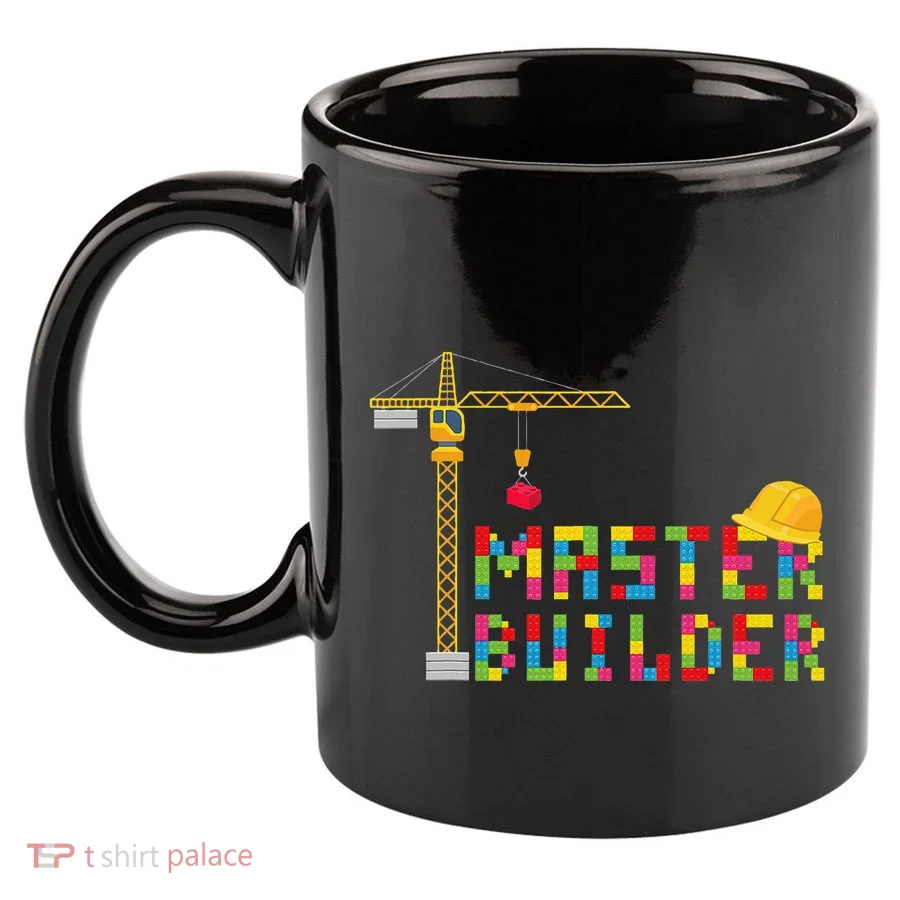 Master Builder Engineer Construction Building Bricks Blocks 11oz C Handle Ceramic Mug