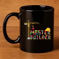 Master Builder Engineer Construction Building Bricks Blocks 11oz C Handle Ceramic Mug thumb 4