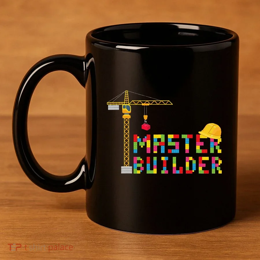 Master Builder Engineer Construction Building Bricks Blocks 11oz C Handle Ceramic Mug