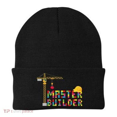 Master Builder Engineer Construction Building Bricks Blocks Beanie