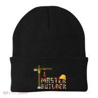 Master Builder Engineer Construction Building Bricks Blocks Beanie thumb 0