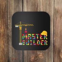 Master Builder Engineer Construction Building Bricks Blocks Coaster thumb 0