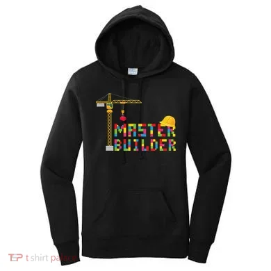 Master Builder Engineer Construction Building Bricks Blocks Women's Hoodie