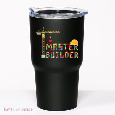 Master Builder Engineer Construction Building Bricks Blocks Tumbler