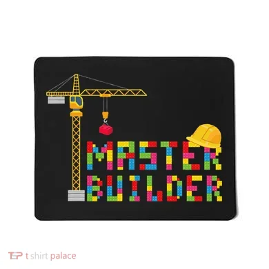 Master Builder Engineer Construction Building Bricks Blocks Mousepad