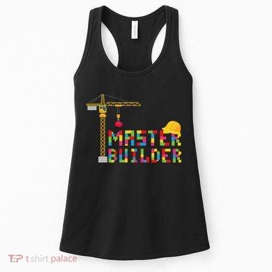 Master Builder Engineer Construction Building Bricks Blocks Women's Tank Top