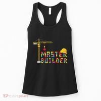 Master Builder Engineer Construction Building Bricks Blocks Women's Tank Top thumb 0