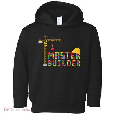 Master Builder Engineer Construction Building Bricks Blocks Toddler Hoodie