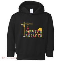 Master Builder Engineer Construction Building Bricks Blocks Toddler Hoodie thumb 0