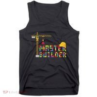 Master Builder Engineer Construction Building Bricks Blocks Tank Top thumb 0