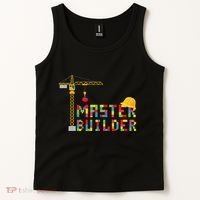 Master Builder Engineer Construction Building Bricks Blocks Tank Top thumb 2