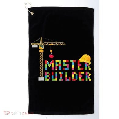Master Builder Engineer Construction Building Bricks Blocks Golf Towel