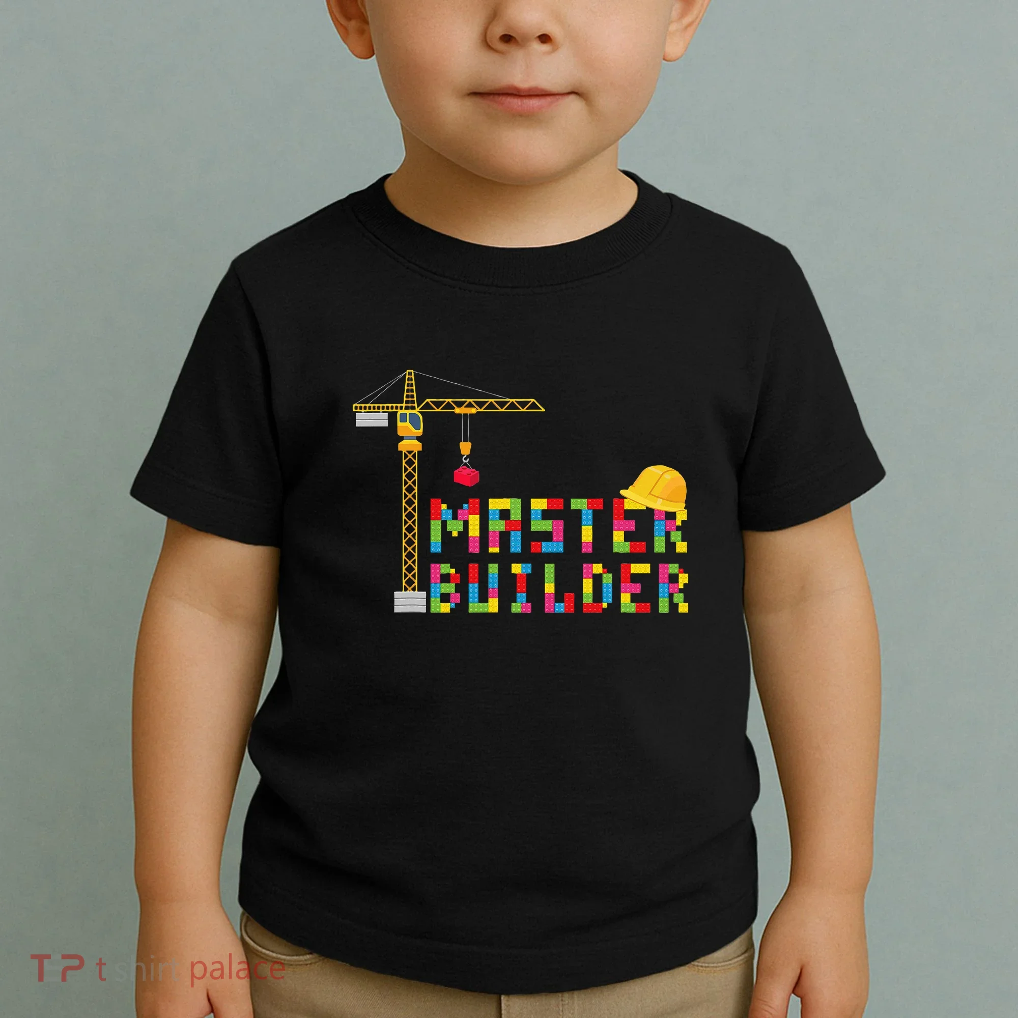 Master Builder Engineer Construction Building Bricks Blocks Toddler T-Shirt