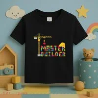 Master Builder Engineer Construction Building Bricks Blocks Toddler T-Shirt thumb 3