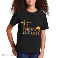 Master Builder Engineer Construction Building Bricks Blocks Kids T-Shirt thumb 2