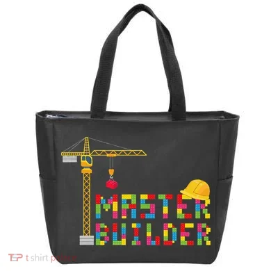 Master Builder Engineer Construction Building Bricks Blocks Tote Bag