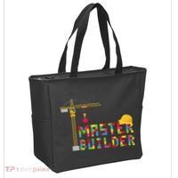 Master Builder Engineer Construction Building Bricks Blocks Tote Bag thumb 2