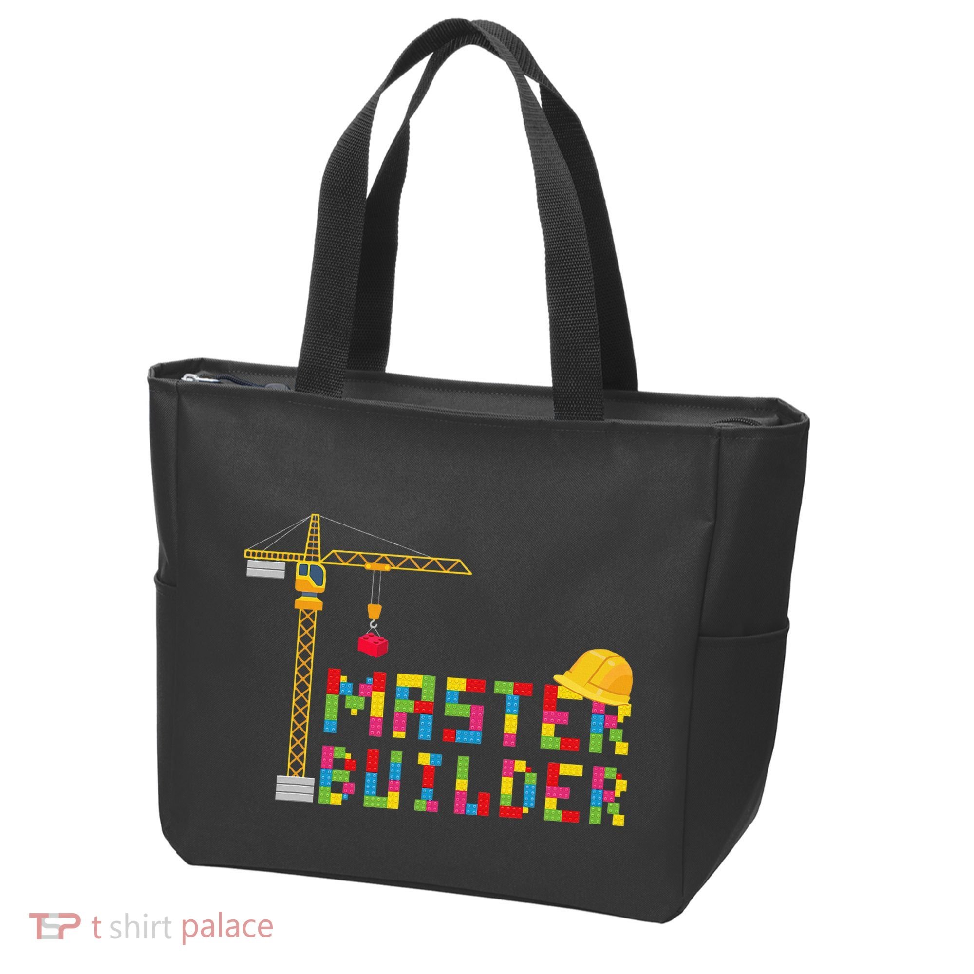 Master Builder Engineer Construction Building Bricks Blocks Tote Bag