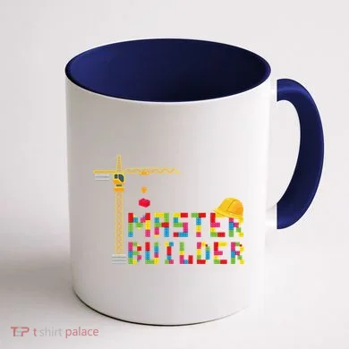 Master Builder Engineer Construction Building Bricks Blocks Coffee Mug back