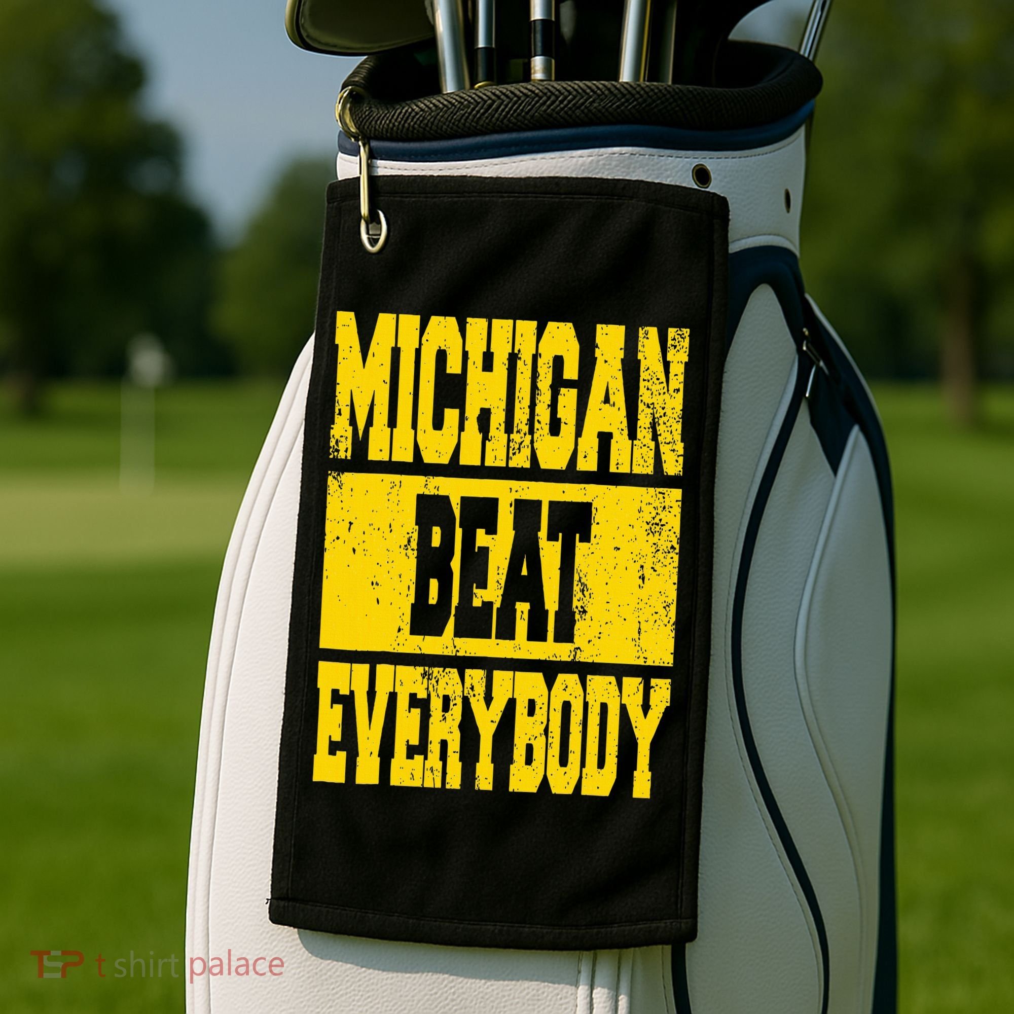 Michigan Beat Everybody Golf Towel