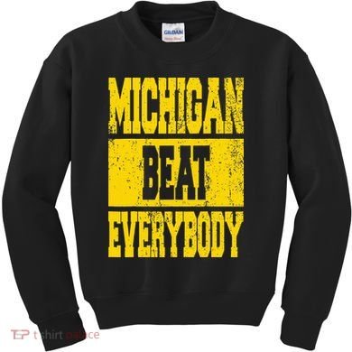 Michigan Beat Everybody Kids Sweatshirt