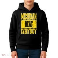 Michigan Beat Everybody Kids Hoodie thumb 4