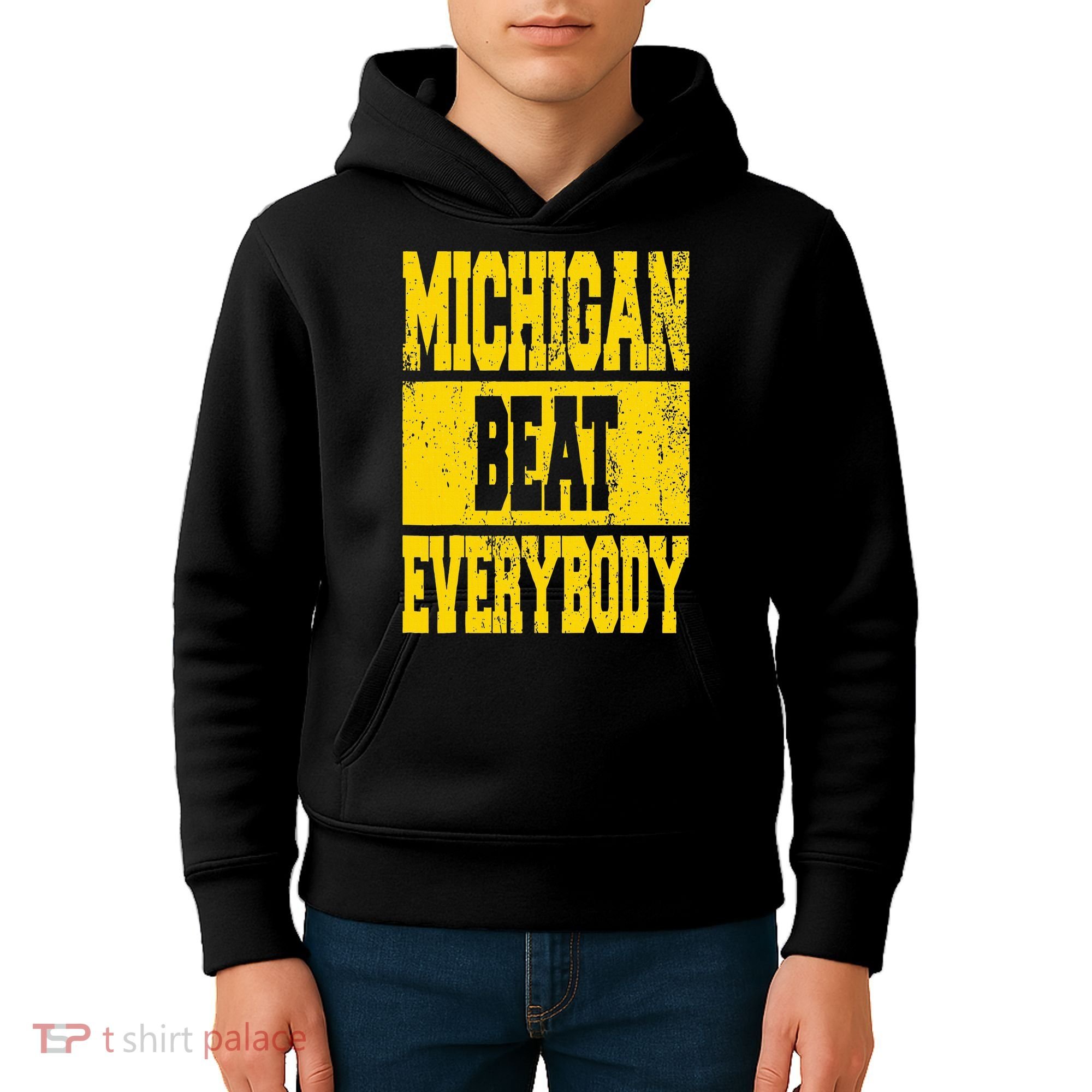 Michigan Beat Everybody Kids Hoodie