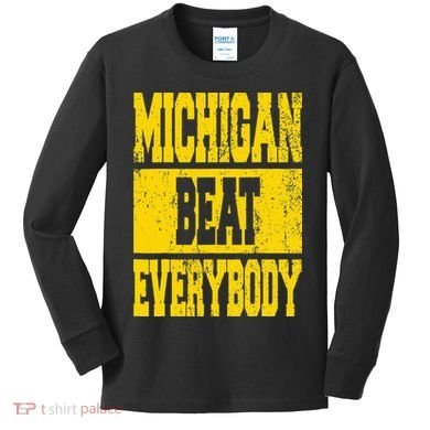 Michigan Beat Everybody Kids Long Sleeve Shirt