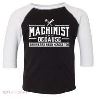 Machinist Because Engineers Need Heroes Too Machinist Toddler Fine Jersey T-Shirt thumb 0