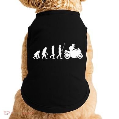 Motorcyclist Biker Evolution For Motorcycle Motorbike Riders Doggie Tank