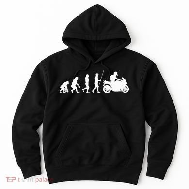 Motorcyclist Biker Evolution For Motorcycle Motorbike Riders Hoodie