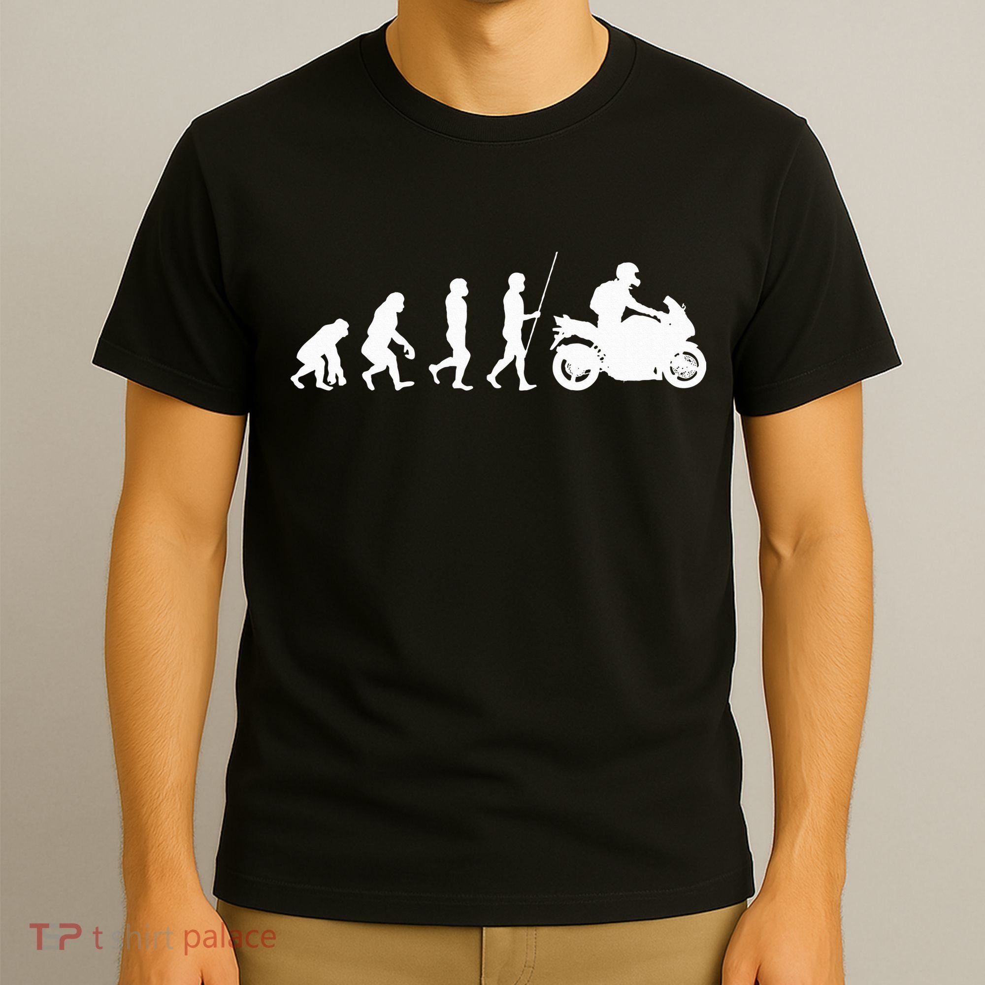 Motorcyclist Biker Evolution For Motorcycle Motorbike Riders T-Shirt