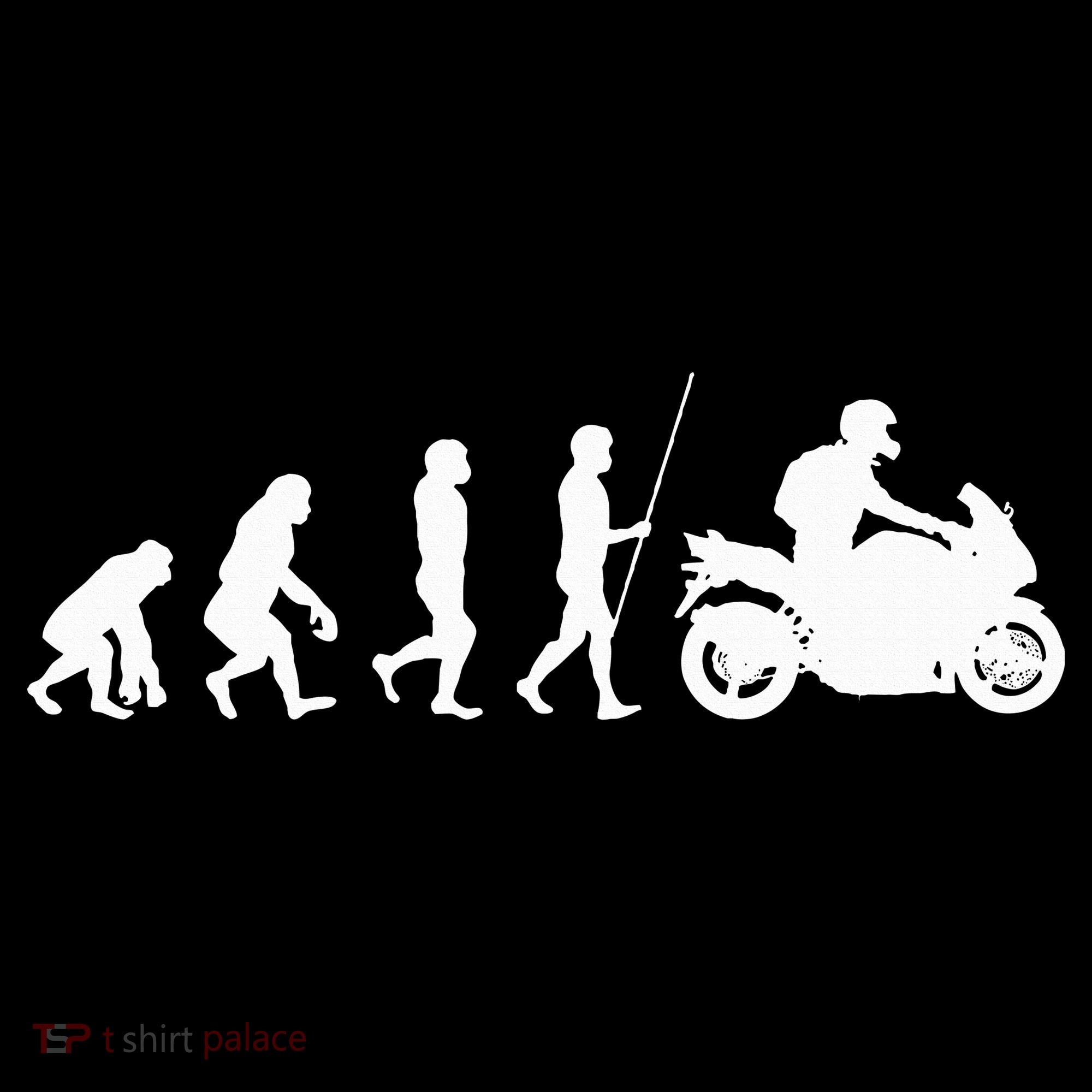 Motorcyclist Biker Evolution For Motorcycle Motorbike Riders T-Shirt