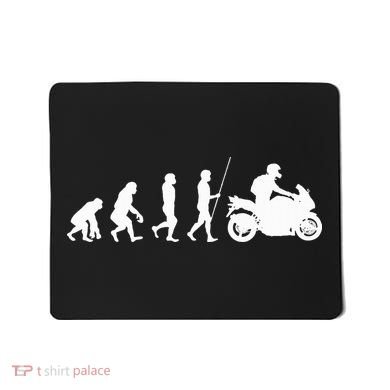 Motorcyclist Biker Evolution For Motorcycle Motorbike Riders Mousepad